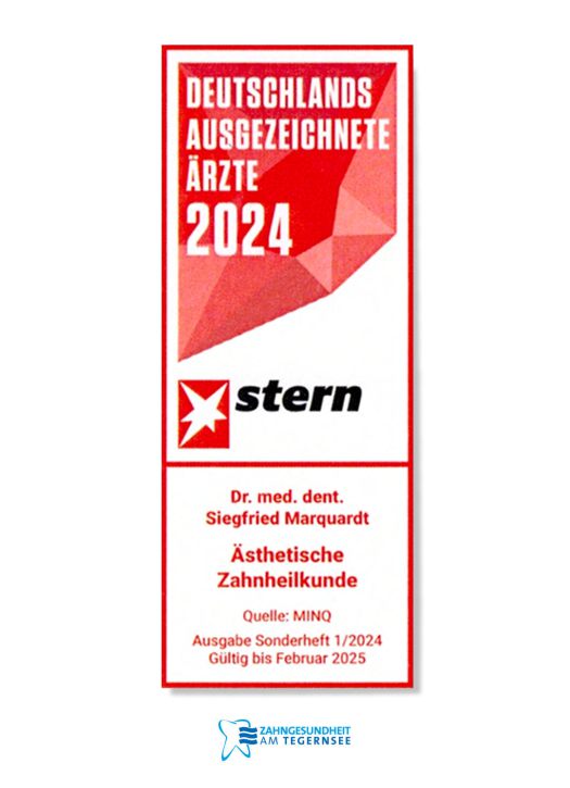 Stern Urkunde Ästhetische Zahnheilkunde 2024